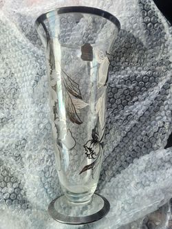 Sterling silver vase