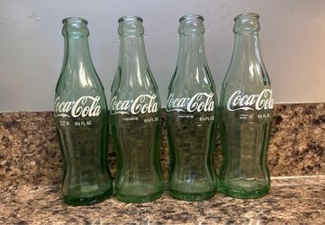#133 Coca-Cola 6.5 oz Glass Bottles Set of 4