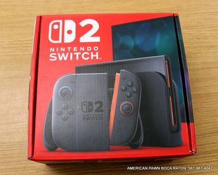 Nintendo Switch 2 Black Console w/ Box, Dock, HDMI Cable & AC Adapter Barely used Mint condition. 