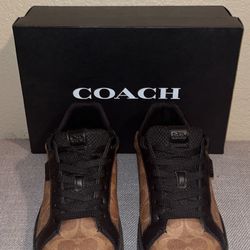 Tan & Black Coach shoes