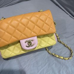 Colorblock Chanel Mini Classic Single Flap Bag