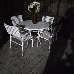 Vinyl and Iron antique outdoor furniture