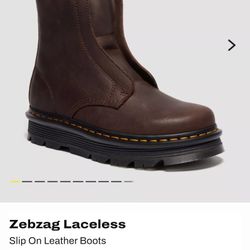 Doc Martens Zepzag Brown Boots New