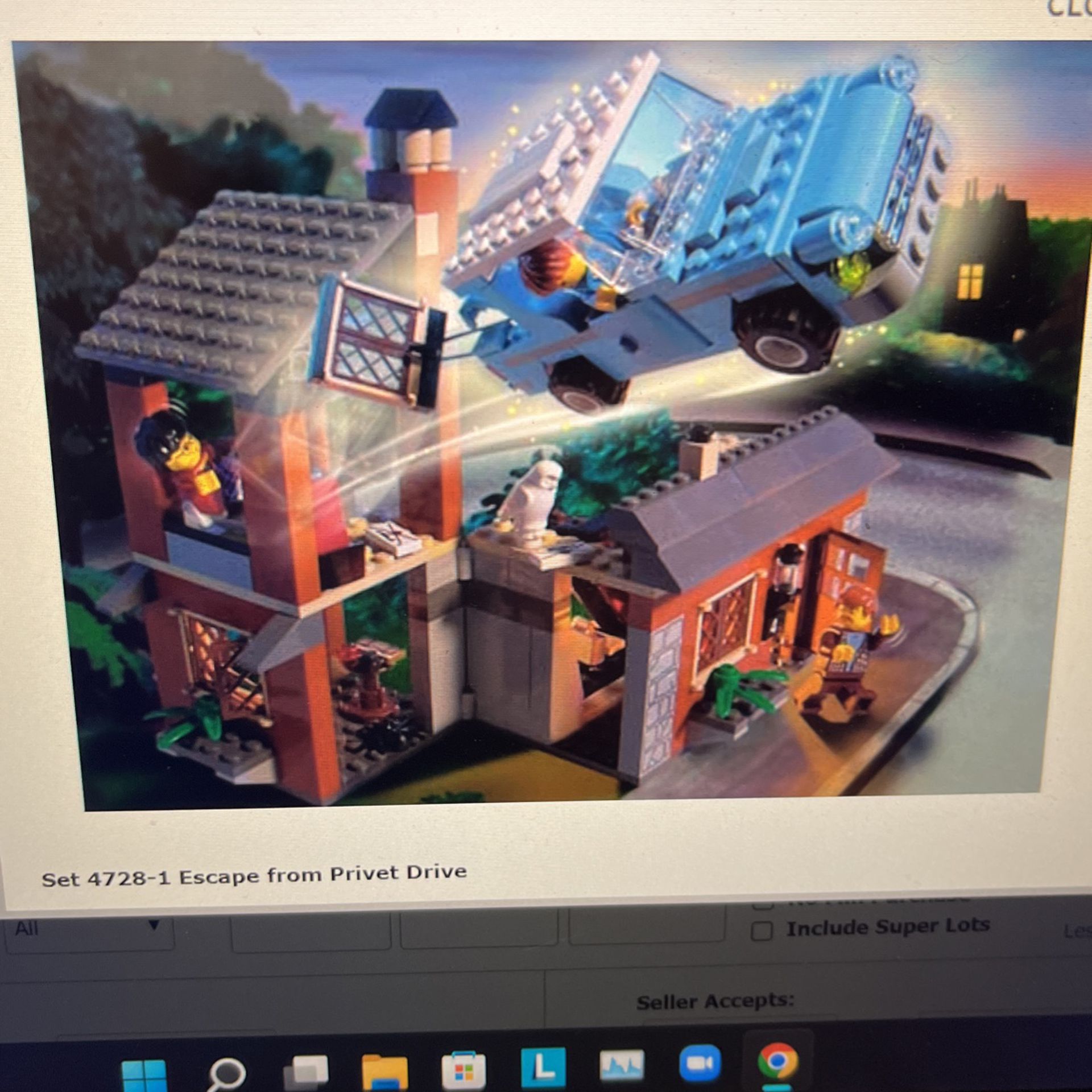 Lego Harry Potter 4728 Escape From Privet Drive