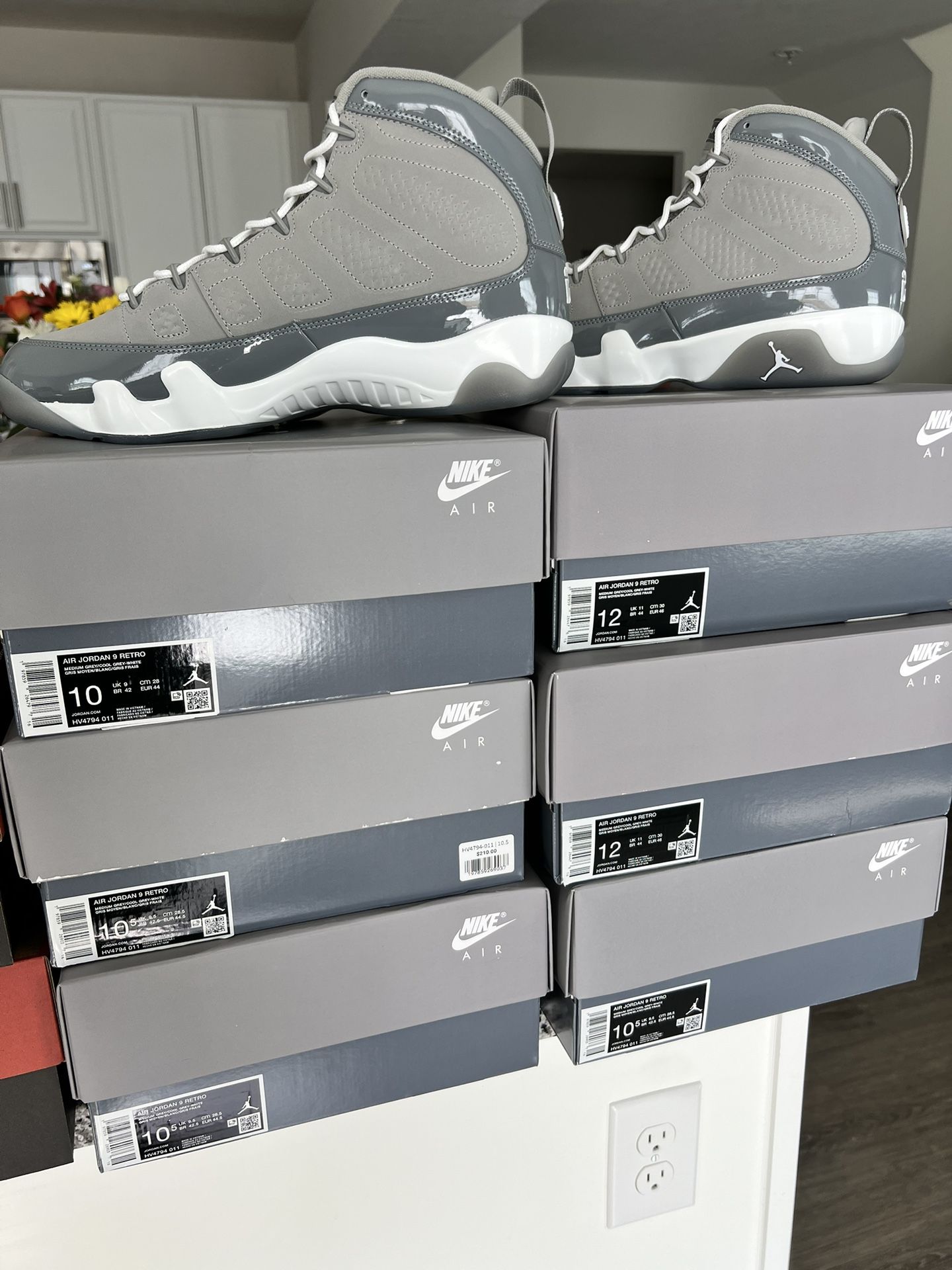 Cool Grey Jordan 9s - Sizes 10 & 12 Available!! ☑️