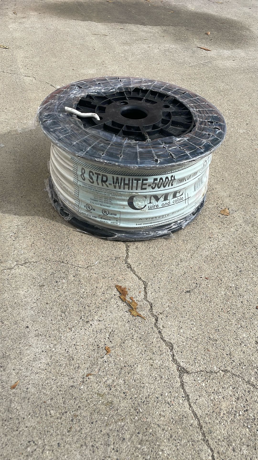 WIRE#8THHN500FT Stranded $180