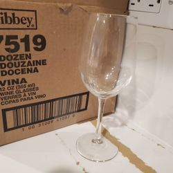 NEW Libbey 7519 Vina 12 oz. Customizable White Wine Glass Glasses Clear Restaurant Bar Lot of 11