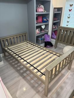 TWIN BED FRAME *WITH MATTRESS INCLUDED*