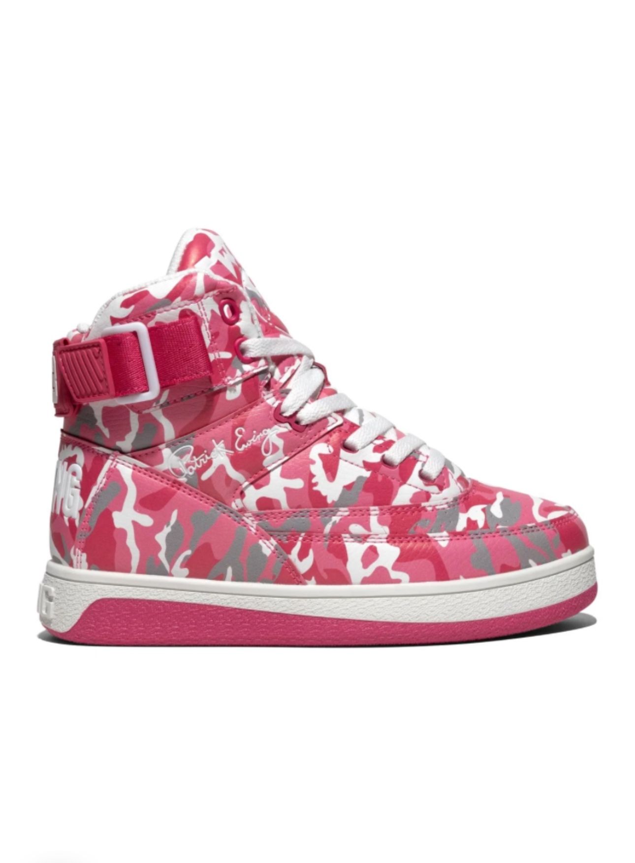 Ewing Athletics 33 Orion Strap High-Top Sneakers – Women’s "Pink Camo" Edition