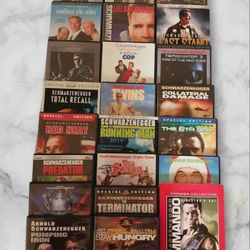 Arnold schwarzenegger DVD Collection-26 Movies! Predator, Terminator, Commando Mint CONDITION $150