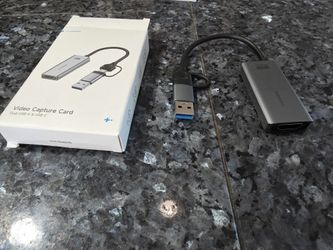 USB-C/USB-A to HDMI Capture Card – 4K Passthrough, Powered via USB-C, Plug-and-Play