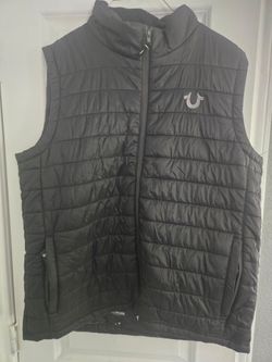 Large True Religion Quilted Puffer Vest