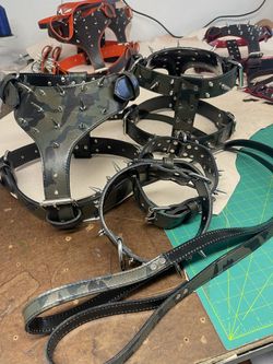 Custom Handmade Leather Harnesses, Collars, And Leashes