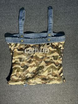 Y2K Vintage Girbaud Corset Camo Jean Woman’s Medium