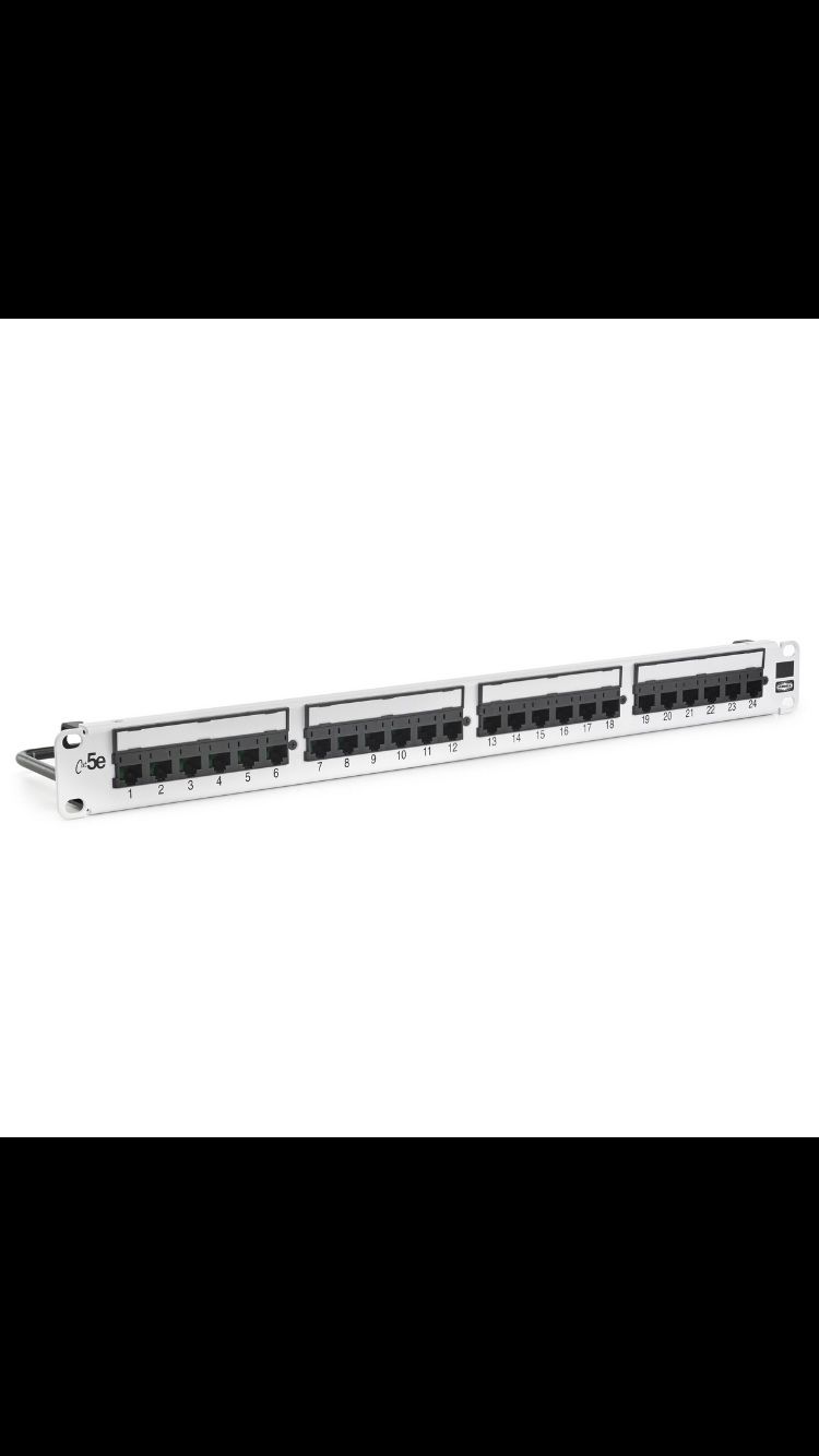 3  HUBBELL HP5E24W Patch Panel 24 Port CAT5e