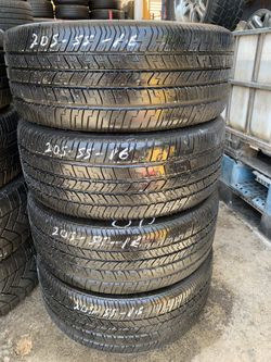 Set 205 55 16 Goodyear Eagle RSA Brand Used Tires 