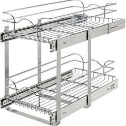 used rev-a-shelf two-tier kitchen cabinet organization