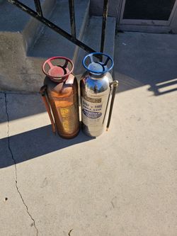 Pair of Vintage Fire Extinguishers