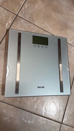 Taylor Digital Body Composition Scale – Glass Bathroom Scale, 440 lb Capacity
