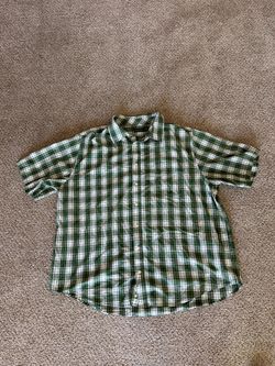 Faded Glory Mens 3XL Plaid Short Sleeve Button Down Shirt