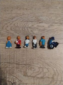 7 Vintage Mijos "Homies" 1.75" Mini Figures Lot
