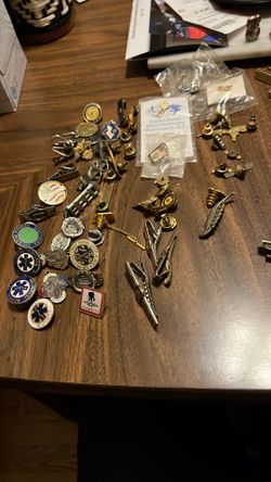 80 Assorted Pins—First Responder—Navy—Police