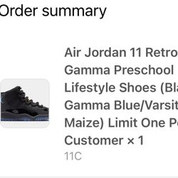 For Sale 11C Gamma 11s Jordan 