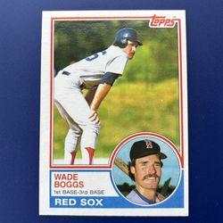 1983 Topps Wade Boggs Rookie Baseball Card 