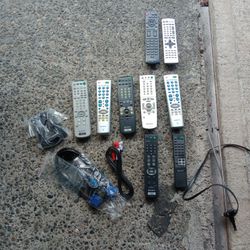 Sony Remotes (7) & Two Panasonic Misc.
