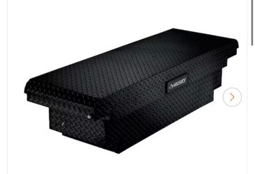 Crossbed Truck Tool Box in Aluminum w/ Low-Profile, 61.86 in. Mid-Size, in Black Plate