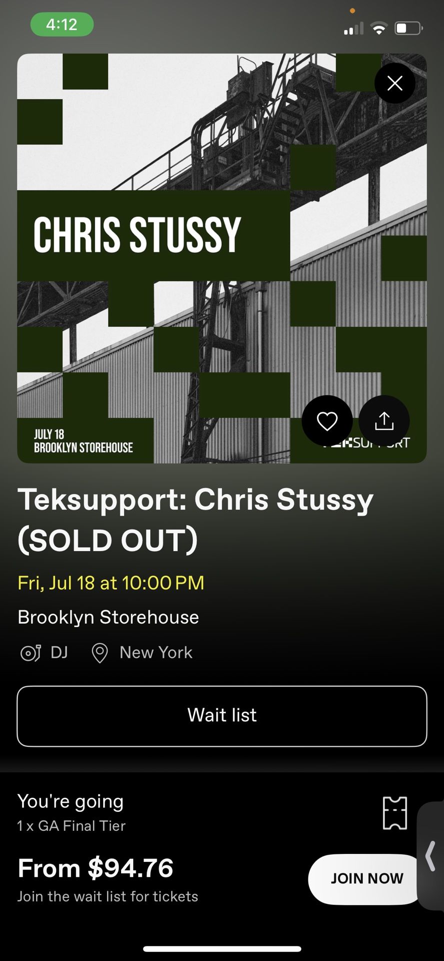Chris Stussy on Friday July 18th Brooklyn Storehouse