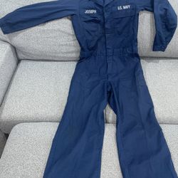 US Navy Blue Flame Resistant Work Utility Coveralls Size 38R…(#20)