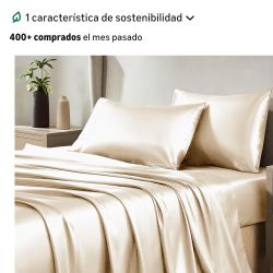 Juego De Sabana De Satén 