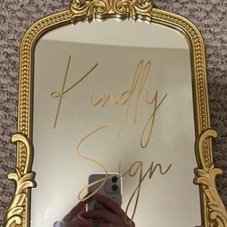 Guess Book Mirror Sign