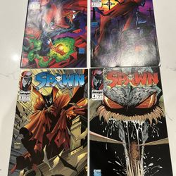 Spawn #1, #2, #3, #4, Image, Keys: 1st App Of Spawn, Clown/ Violator, Jason Wynn Cameo App, McFarlane