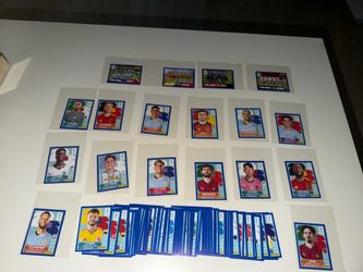 2026 World Cup stickers blue border.