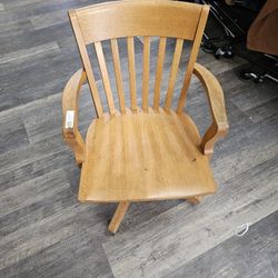 Antique Oak Desk Chair