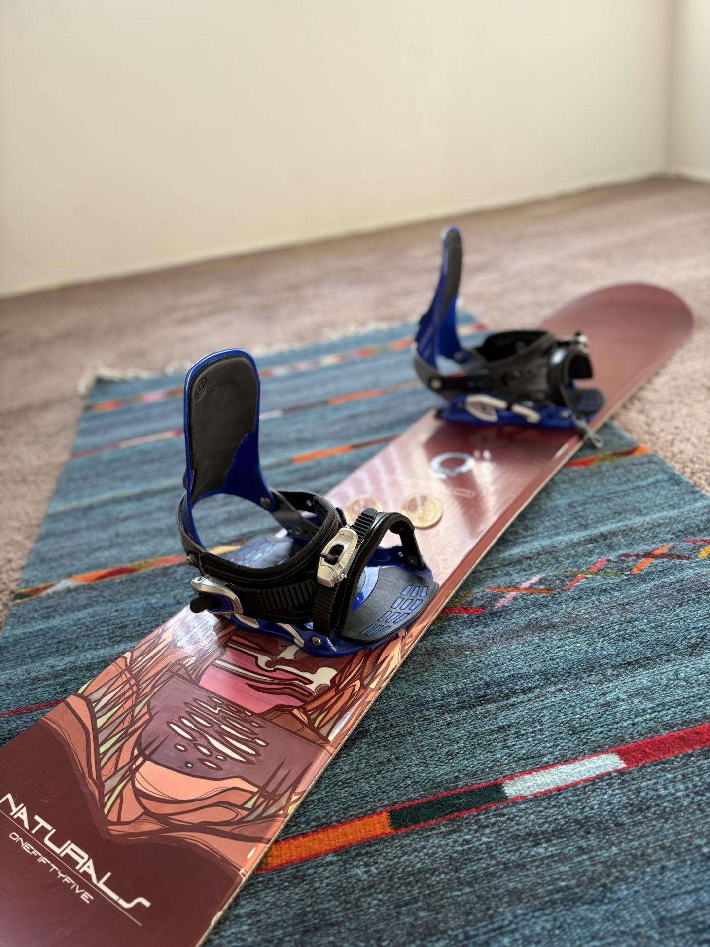 Nitro Natural Snowboard With Drake F60 Bindings 155