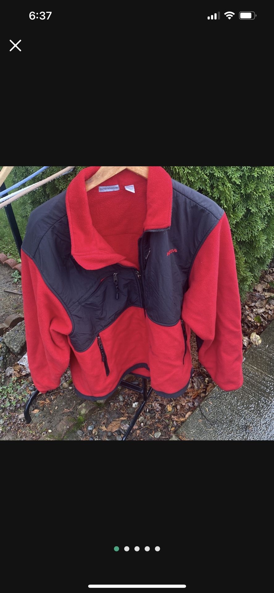 Fleece Jacket For Men And Youth Size M🌧️