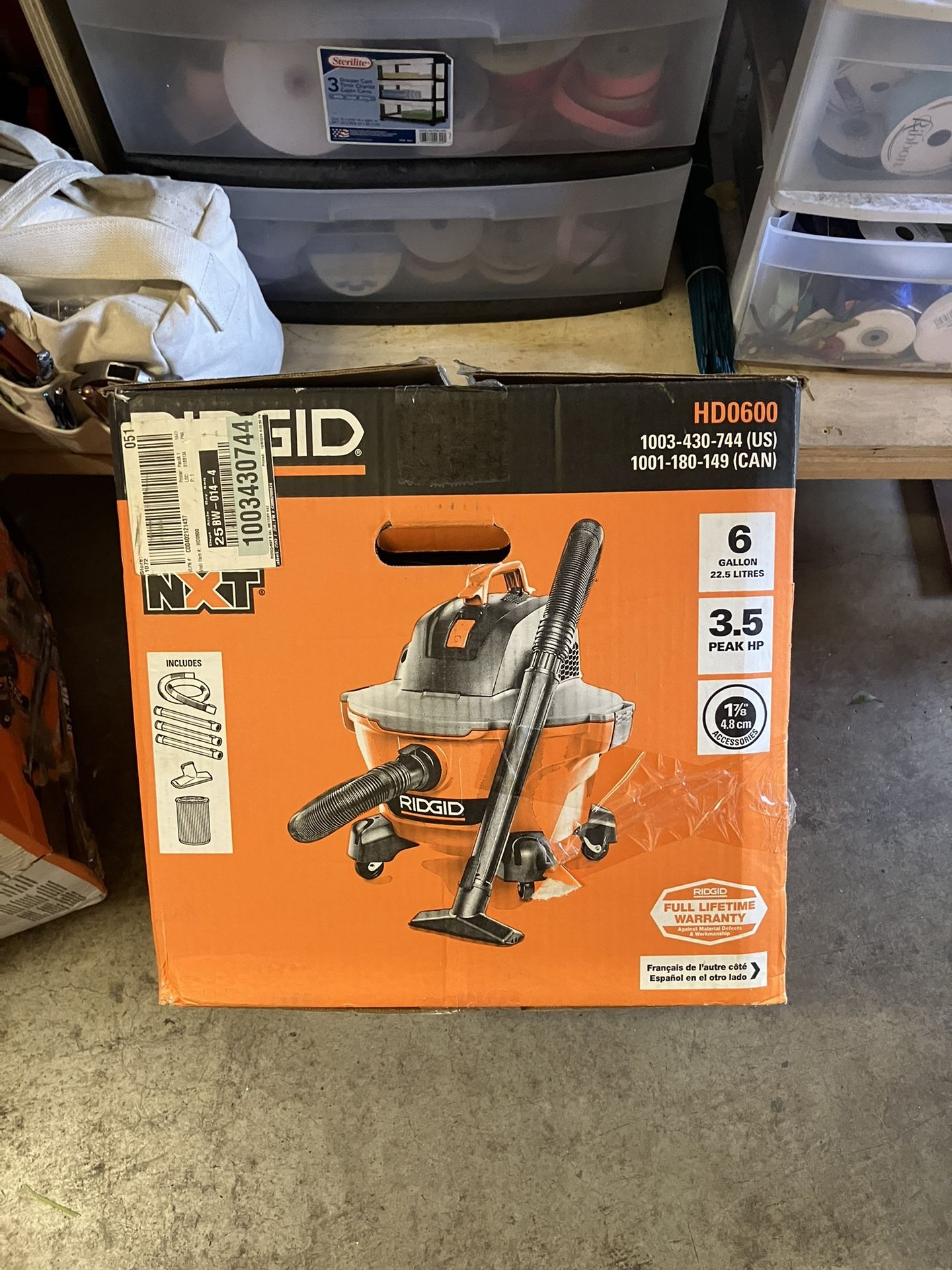 2, 6 Gallon Ridgid Shop Vacuums
