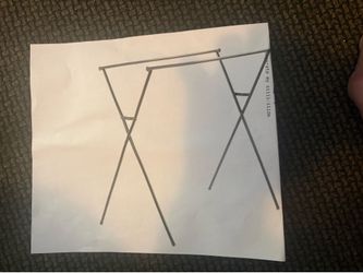 2 new stainless steel portable clothing Racks