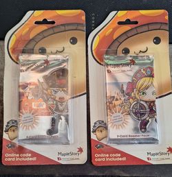 MapleStory 2007 iTCG Card Game 2 Sealed Boosters in Blister Pack