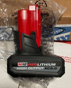 Milwaukee M12  5.0 Battery High Output
