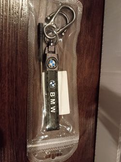 BMW Leather Strap Keychain