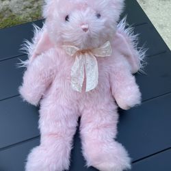 TY Classic Plush - FAITHFUL the Pink Angel Bear (12.5 inch) Retired Rare