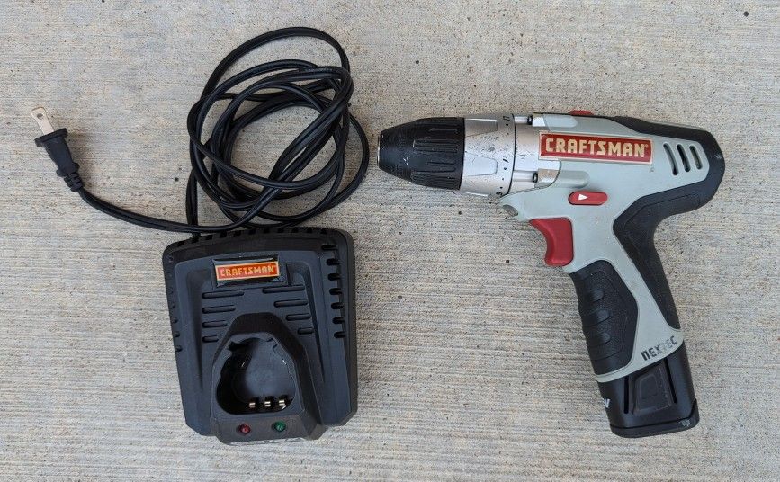 Craftsman Nextec 12V Cordless Drill with Battery and Charger