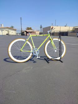 Golden Cycles spring chicken fixie