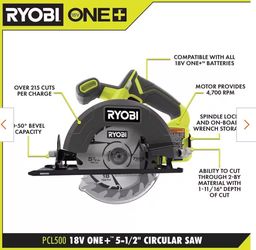 ONE+ 18V Cordless 5 1/2 in. Circular Saw (Tool Only)
