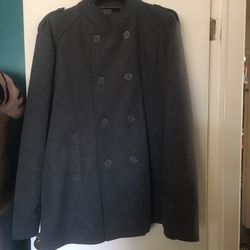 Men's 5XL Wool Pea Coat