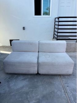 CB2 WESTELM MODERN CONTEMPORARY 2 SEATER